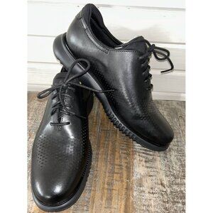 NIB Cole Haan Men’s Size 8 Wide 2 ZeroGrand Laser Wingtip Oxford Leather Black